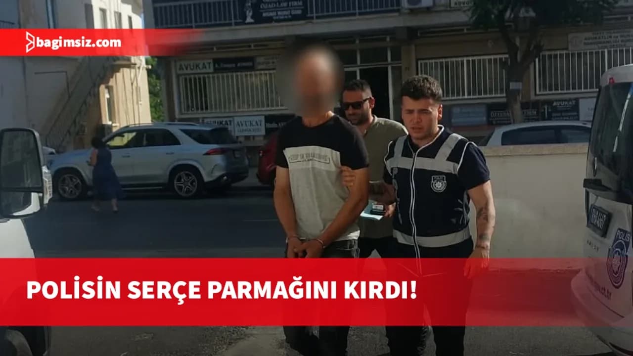 Arkadaşı tutuklanmasın diye Polisi darp etti...