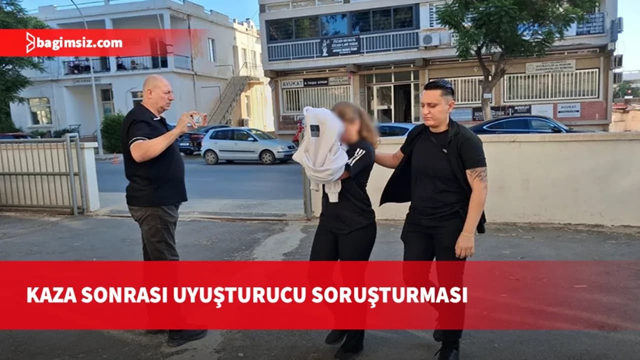 Gazimağusa’da kaza yapan genç kadının aracından şüpheli materyaller çıktı