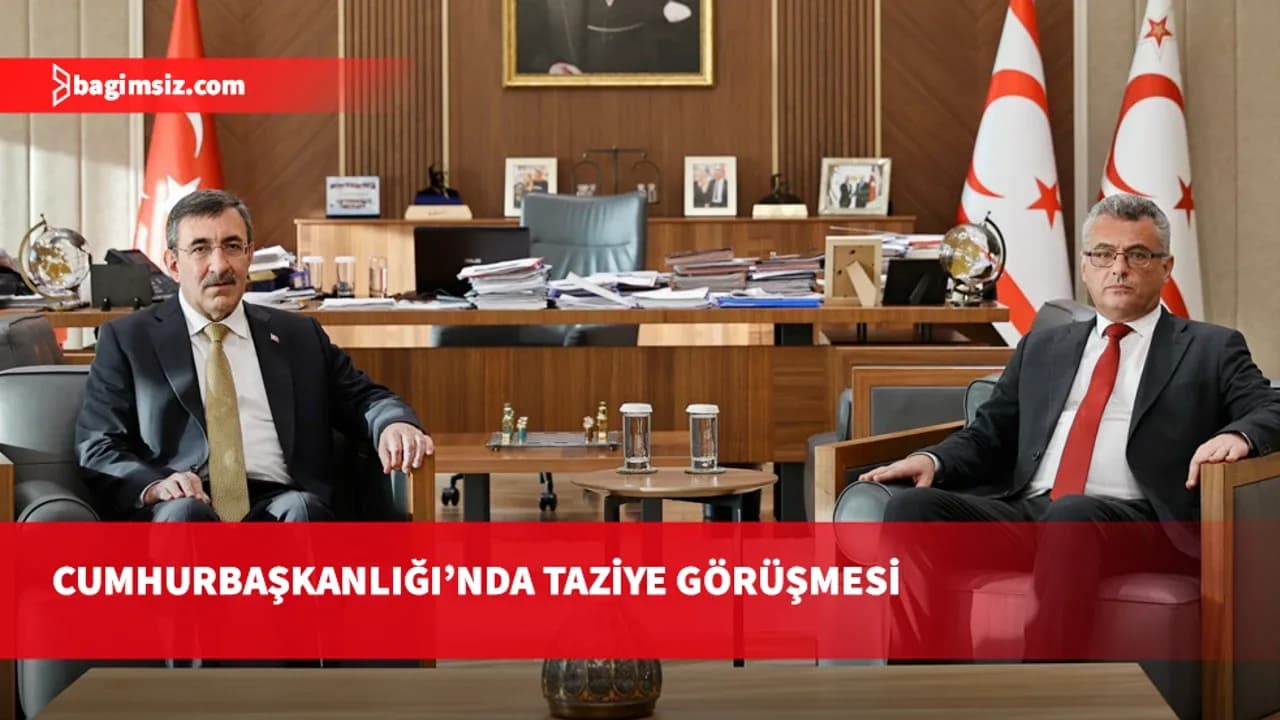 Cumhurbaşkanı Erhürman, Türkiye Cumhurbaşkanı Yardımcısı Cevdet Yılmaz’ı kabul etti