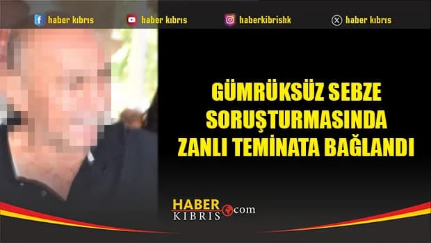 Gümrüksüz sebze soruşturmasında zanlı teminata bağlandı