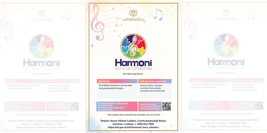“Cumhurbaşkanlığı Harmoni Koro ve Orkestrası” başvurular devam ediyor