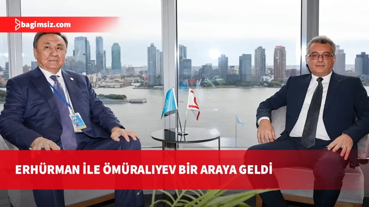 Cumhurbaşkanı Erhürman, TDT Genel Sekreteri Kubanıçbek Ömüraliyev ile görüştü