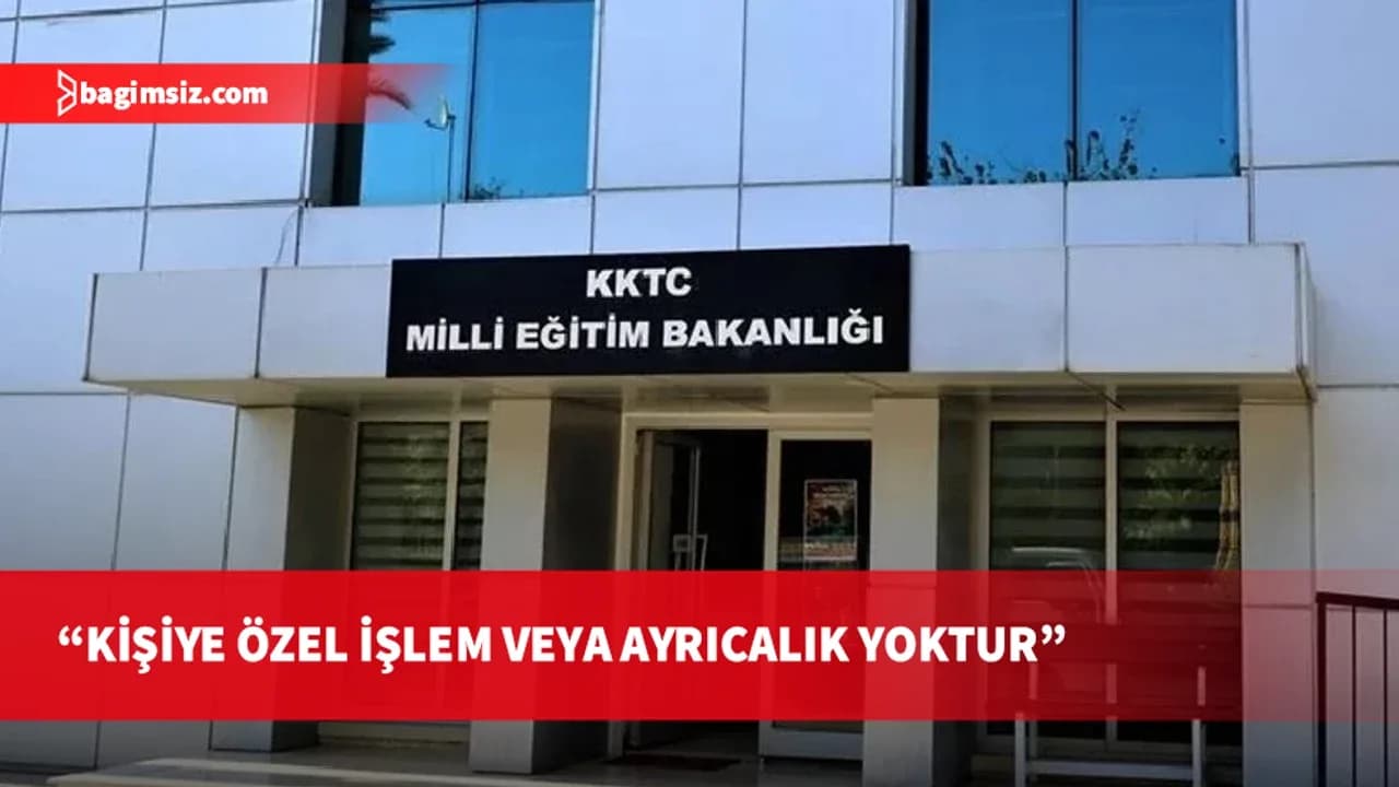 Milli Eğitim Bakanlığı’ndan Gardiyanoğlu açıklaması: Kişiye özel işlem veya ayrıcalık söz konusu değil