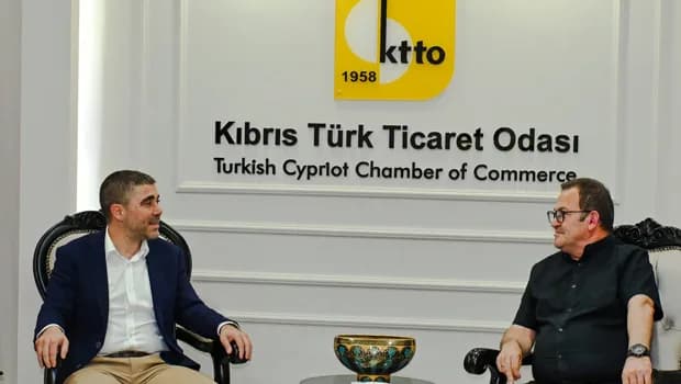 UBP, LTB Başkan Adayı Mehmet Aktunç KTTO'yu ziyaret etti
