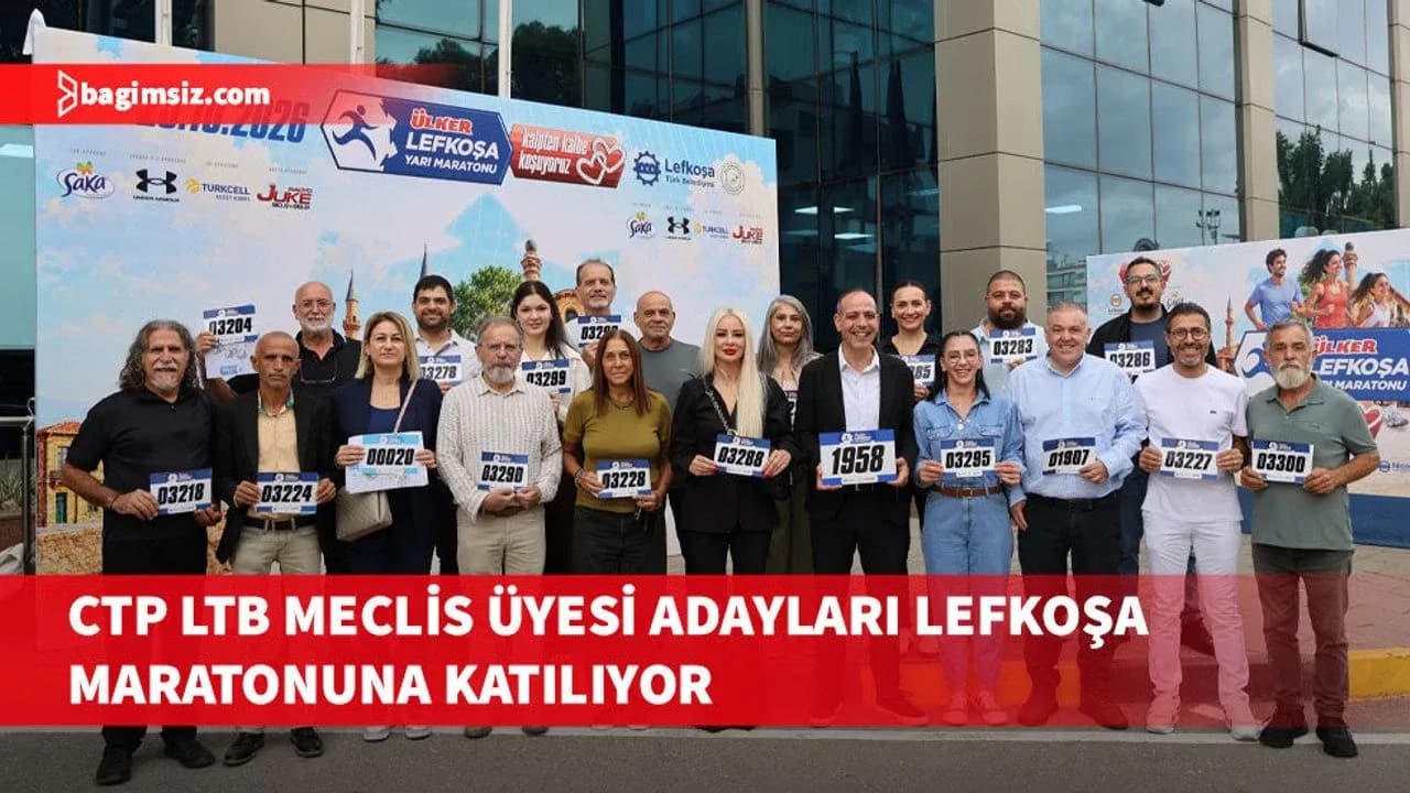 CTP LTB Meclis Üyesi adayları Ülker Yarı Maratonuna kayıtlarını yaptırdı