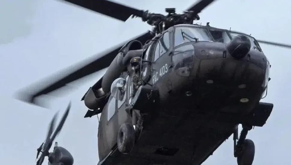 Kolombiya'da askeri helikopterin düşmesi sonucu 19 kişi yaralandı