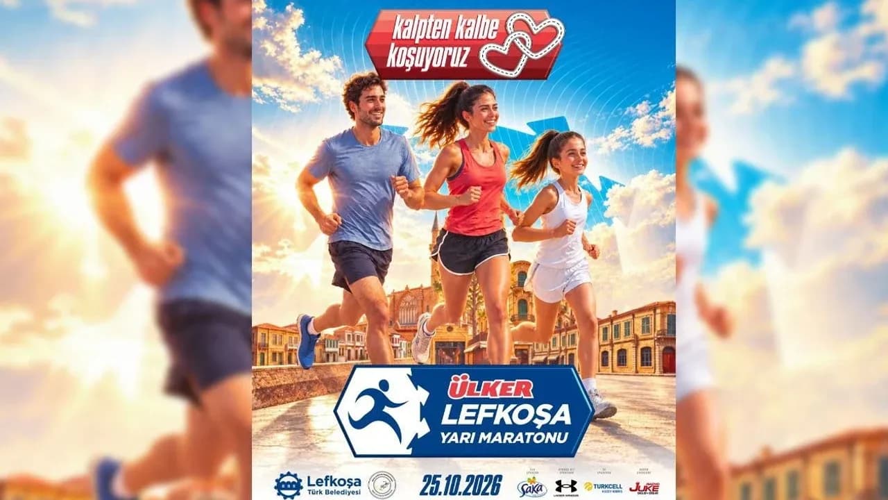 Lefkoşa Yarı Maratonu nedeniyle yollar trafiğe kapatılacak!