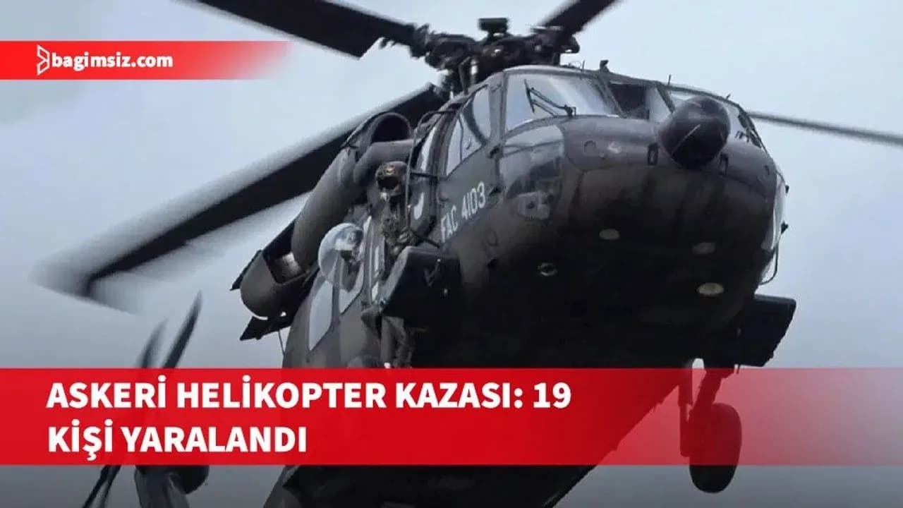 Kolombiya'da askeri helikopterin düşmesi sonucu 19 kişi yaralandı