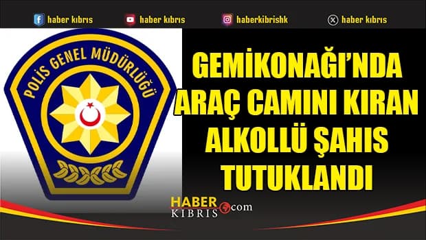 Gemikonağı’nda araç camını kıran alkollü şahıs tutuklandı