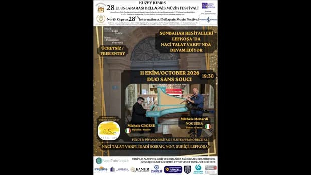 Sonbahar resitalleri Lefkoşa’da Naci Talat Vakfı’nda devam edecek