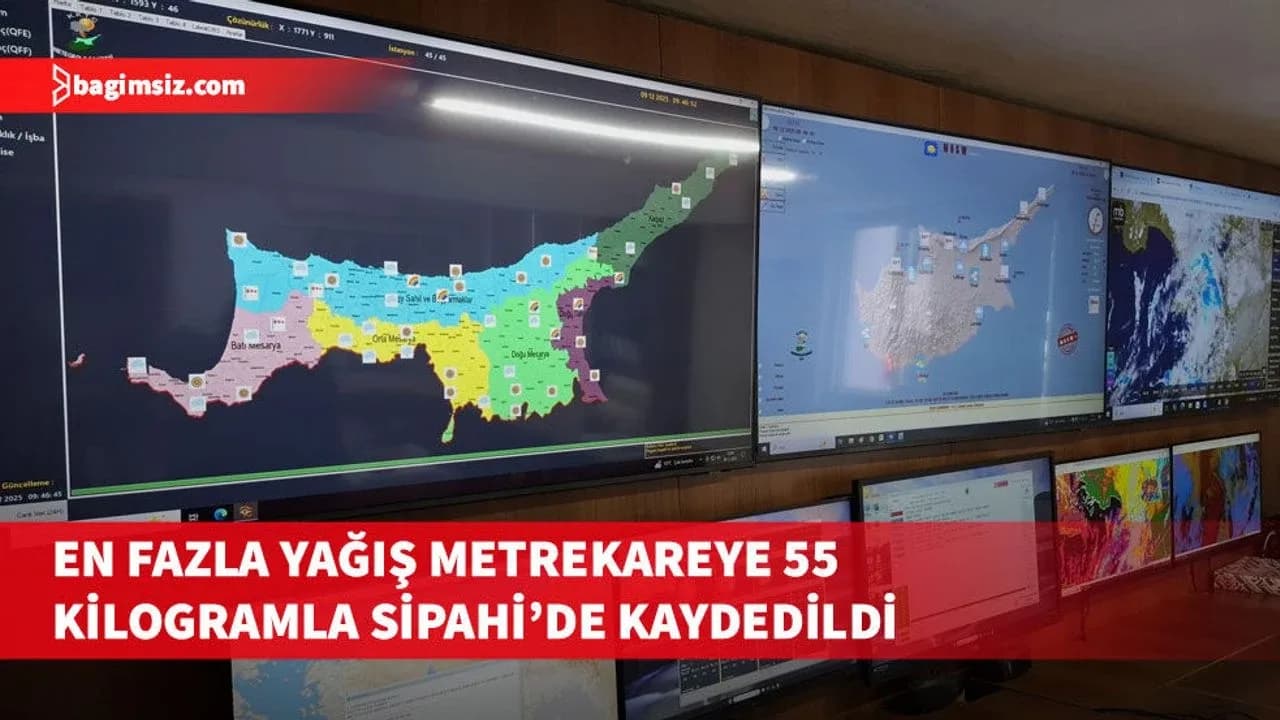 Yağışlı hava devam ediyor, en çok yağış Sipahi'de kaydedildi