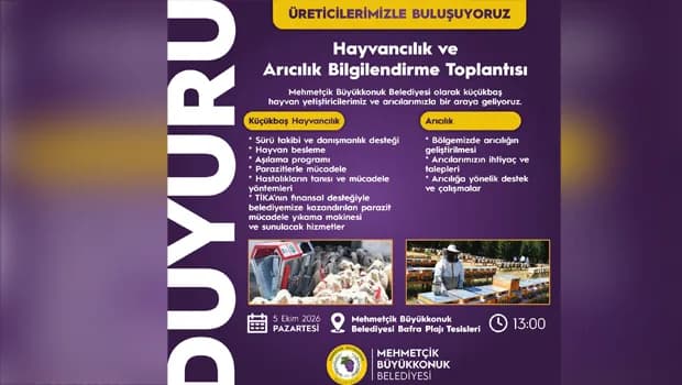 Mehmetçik - Büyükkonuk Belediyesi hayvancılık ve arıcılığı masaya yatıracak