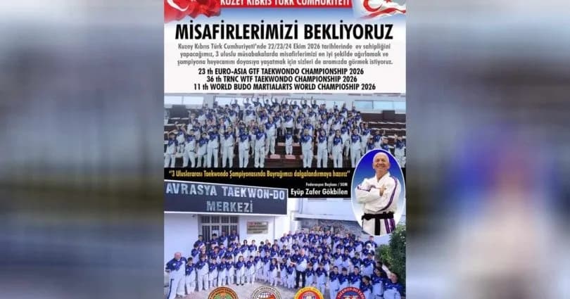Girne’de Taekwondo heyecan
