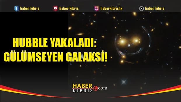 Hubble yakaladı: Gülümseyen galaksi!
