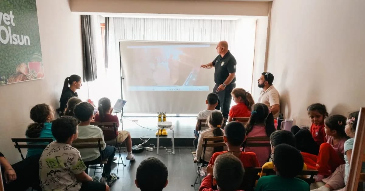 POLVAK, öğrencilere yangın güvenliği konusunda eğitim verdi