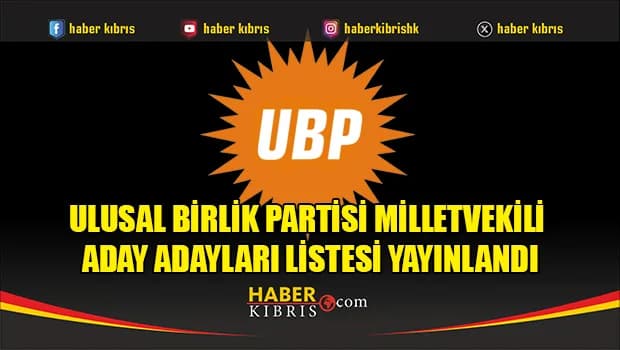 UBP’de 72 aday adayı 24 Ekim’de yarışacak