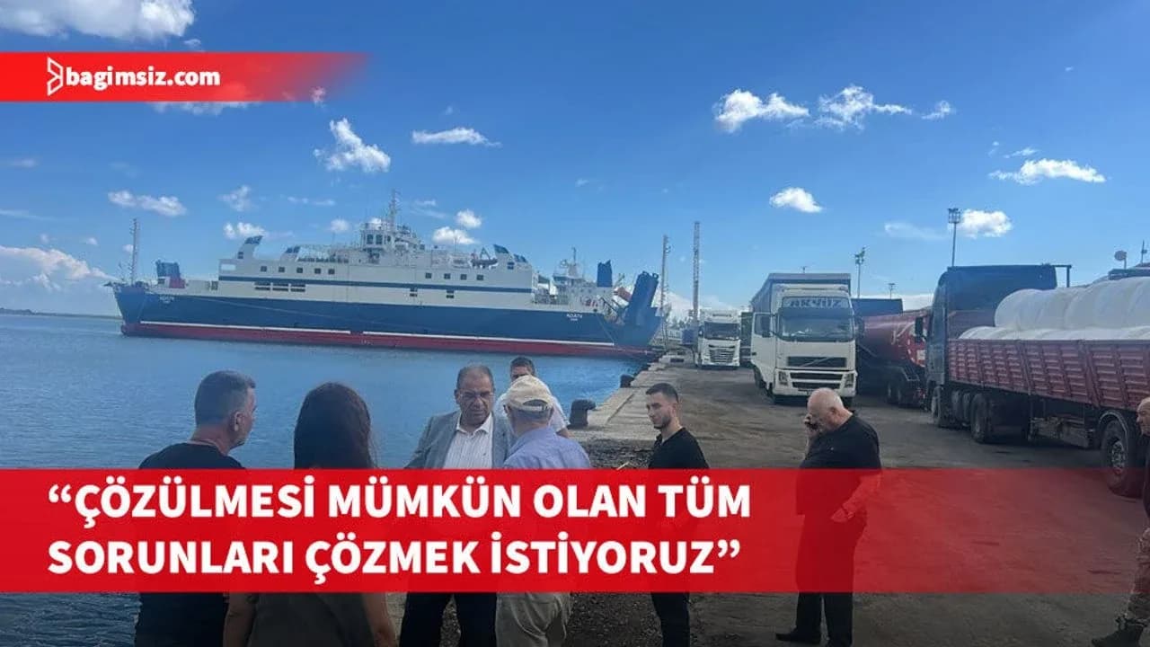Sucuoğlu, Gazimağusa Limanı'ndaki biriken sorunların giderilmesi için çalışmalara devam edeceklerini belirtti