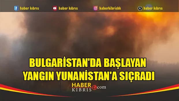 Bulgaristan'da başlayan yangın Yunanistan'a sıçradı