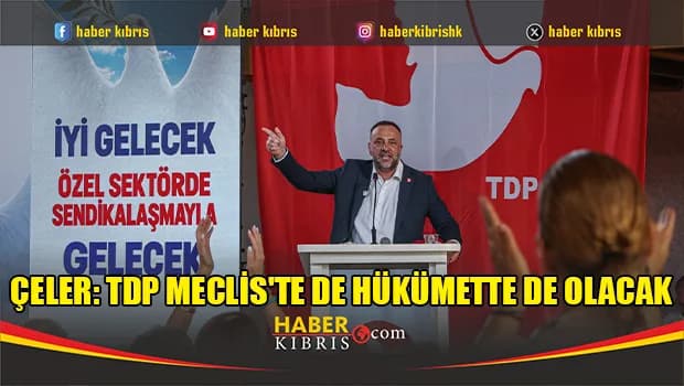 Çeler: TDP Meclis'te de hükümette de olacak