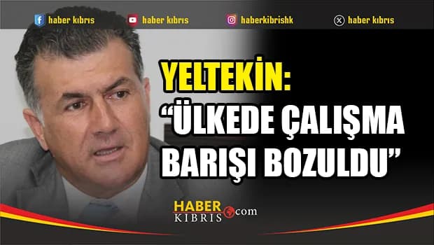 Yeltekin: “Ülkede çalışma barışı bozuldu”