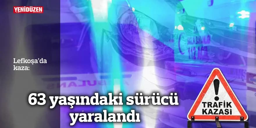 Lefkoşa’da trafik kazasında bir kişi yaralandı