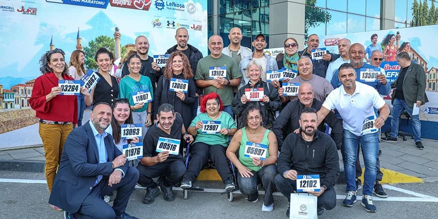 TDP heyetinden Lefkoşa maratonuna katılım