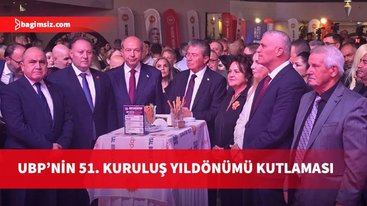 Ulusal Birlik Partisi 51. Yıldönümü kutlama resepsiyonu gerçekleştiriliyor