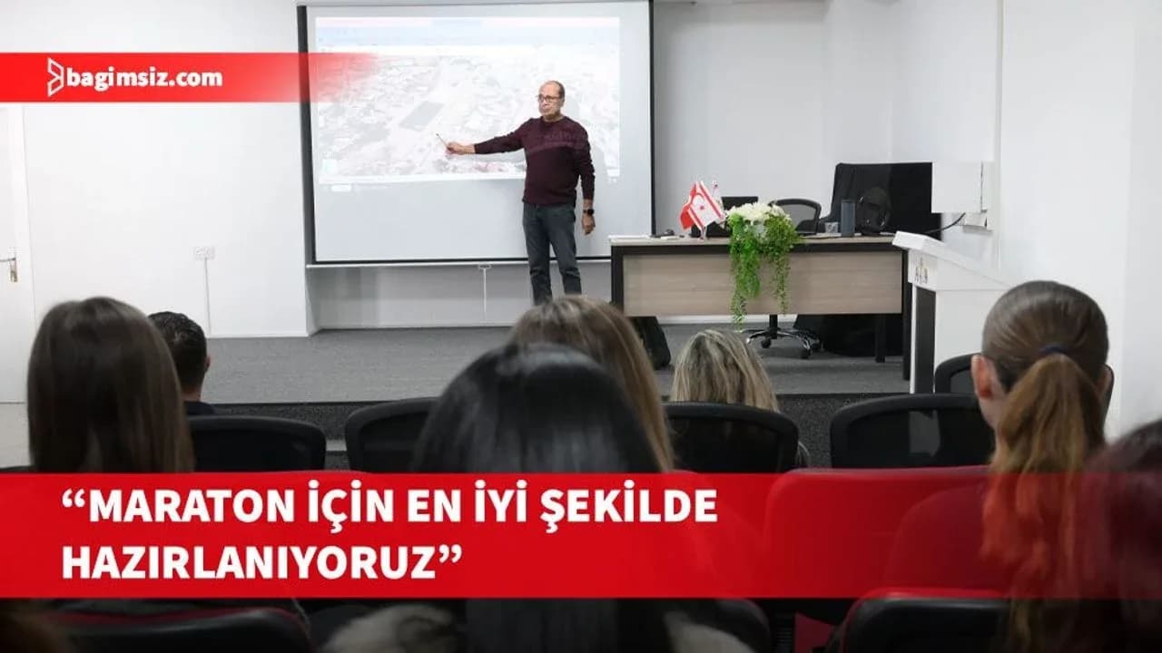 Lefkoşa Maratonu'nda görevli olacak öğrencilere eğitim verildi