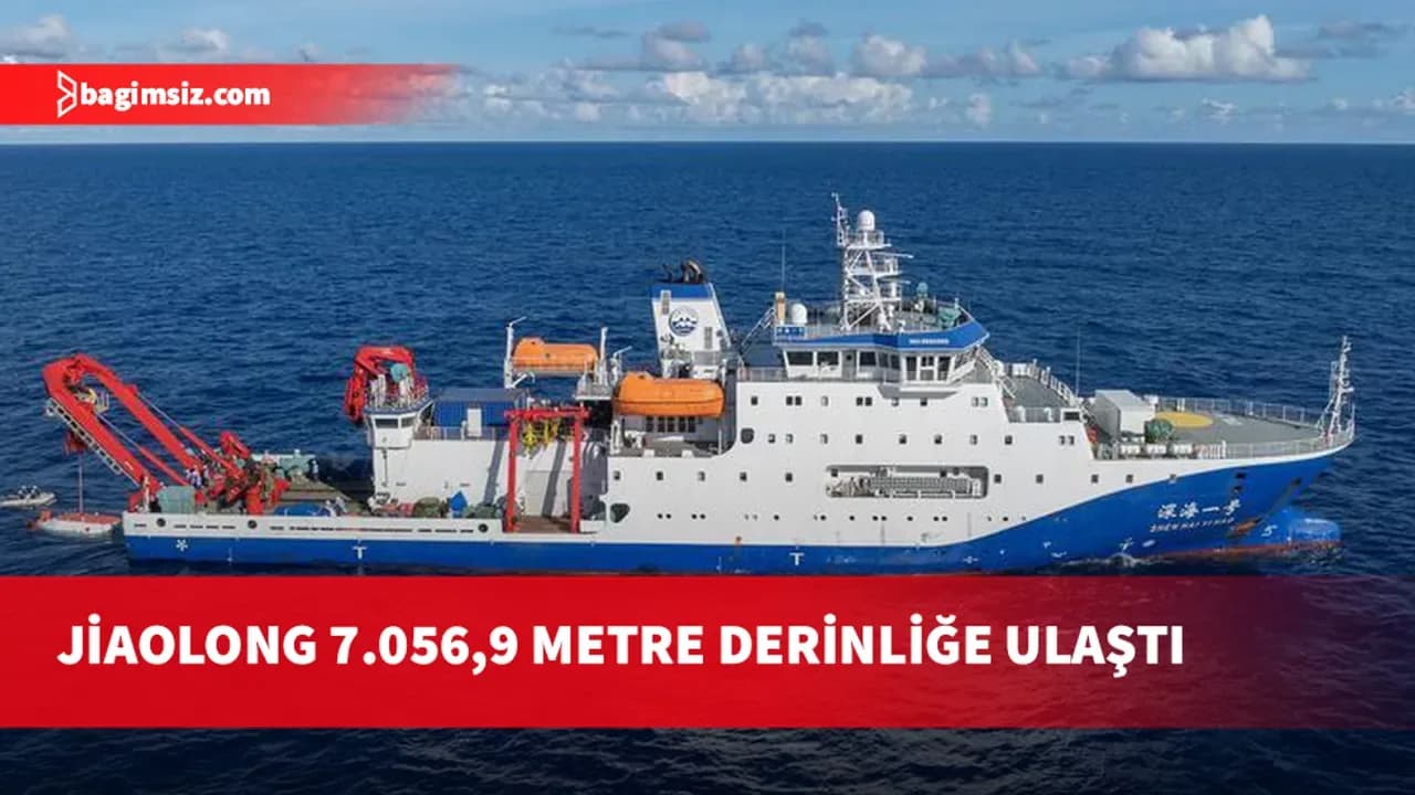Çin'in Jiaolong aracı test dalışında 7.056,9 metreyle en yüksek derinliğe ulaştı
