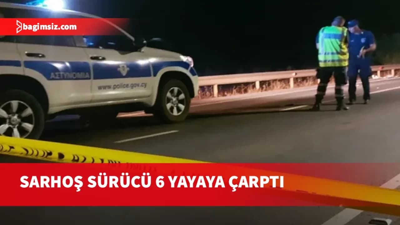 Sarhoş sürücü 6 yayaya çarptı