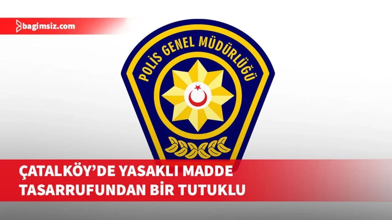 Çatalköy'de yasaklı madde tasarrufu suçundan bir kişi tutuklandı
