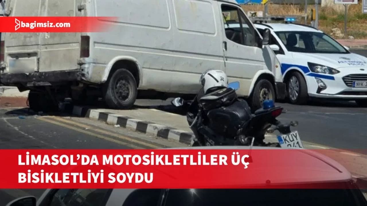 Limasol’da motosikletli kapkaççılar üç bisikletlinin cüzdan ve çantalarını gasp etti