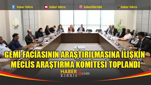 Gemi Faciasının Araştırılmasına İlişkin Meclis Araştırma Komitesi toplandı