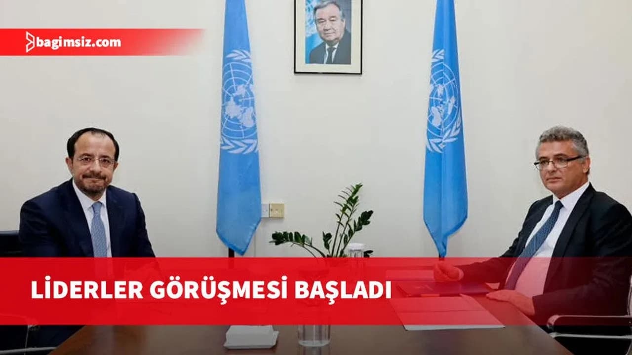 Erhürman ve Hristodulidis'in görüşmesi başladı