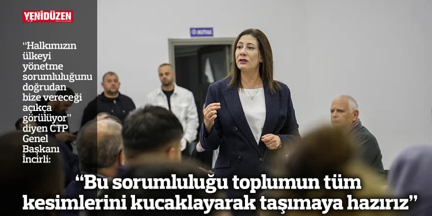 “Bu sorumluluğu toplumun tüm kesimlerini kucaklayarak taşımaya hazırız”