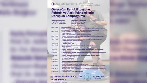“Geleceğin Rehabilitasyonu: Robotik ve Akıllı Teknolojilerle Dönüşüm Sempozyumu” YDÜ’de yapıldı