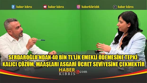 Serdaroğlu'ndan 40 Bin TL'lik emekli ödemesine tepki: Kalıcı çözüm, maaşları asgari ücret seviyesine çekmektir