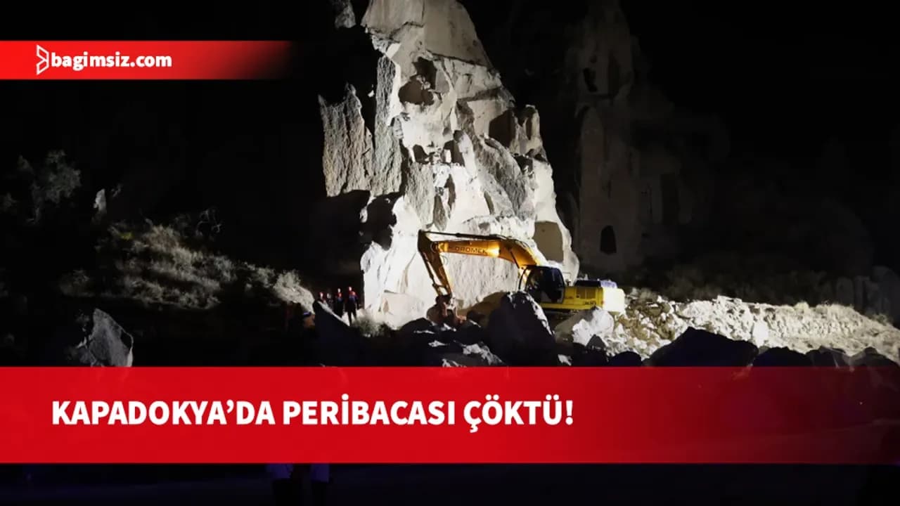 Kapadokya'da peribacası çöktü: Ölü ve yaralılar var