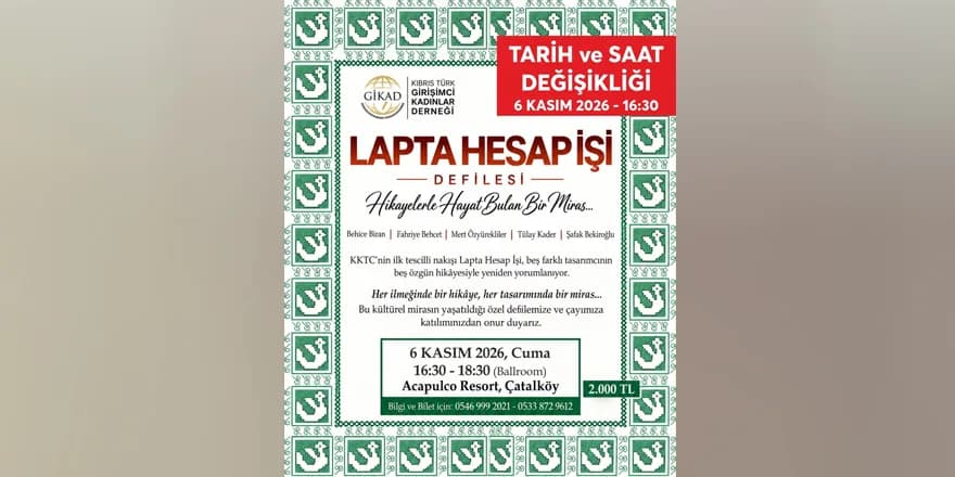 Lapta Hesap İşi Defilesi yapılıyor