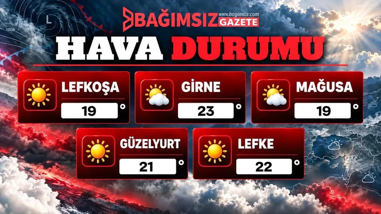 17 Ekim 2026 Cumartesi Hava Durumu