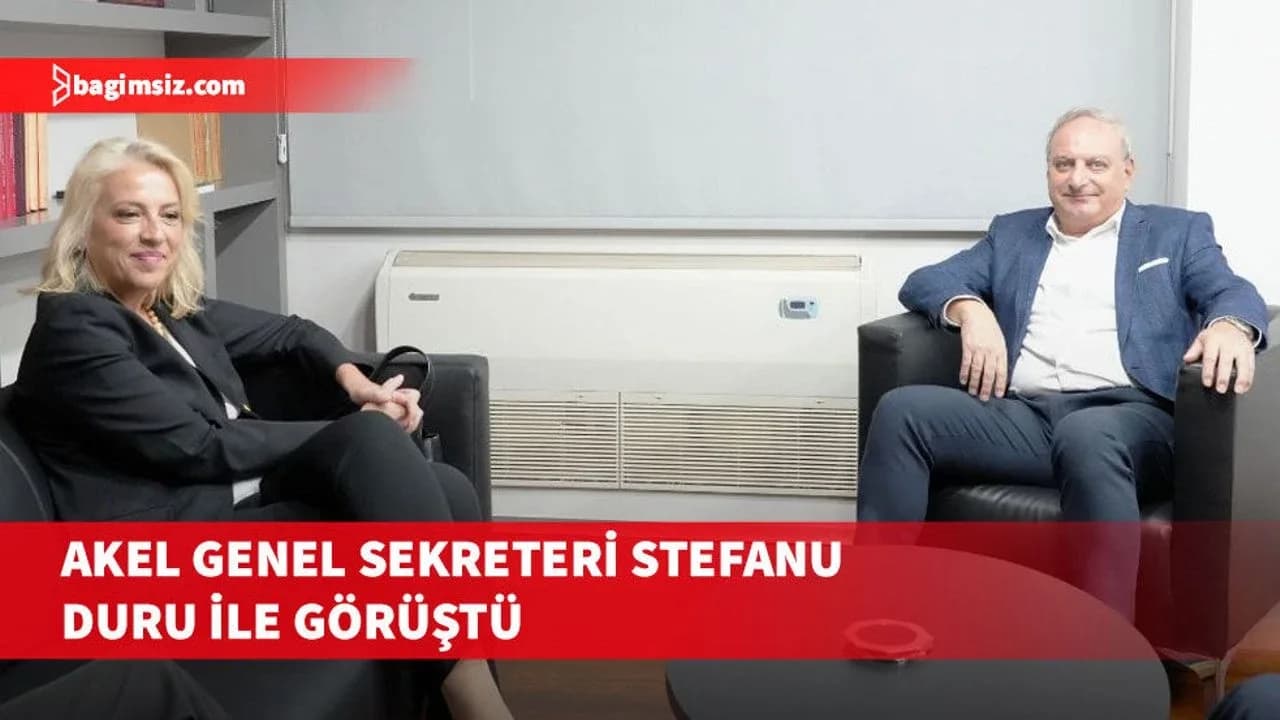 Akel Genel Sekreteri Stefonu, Kıbrıs sorunundaki görüşmeleri Duru ile görüştüğü bildirildi