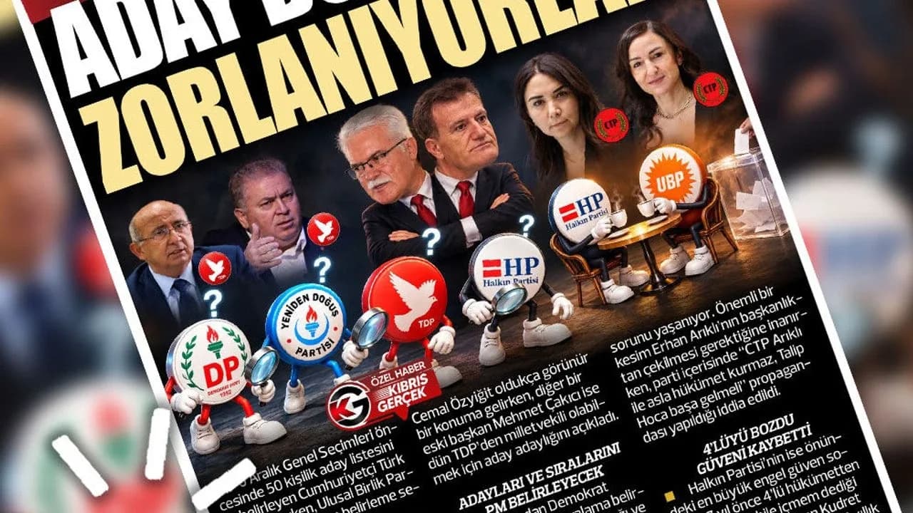 13 EKİM 2026 KIBRIS GERÇEK MANŞET