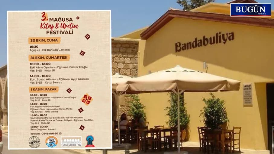 Mağusa Kitap ve Üretim Festivali 30 Ekim’de Bandabuliya’da başlayacak