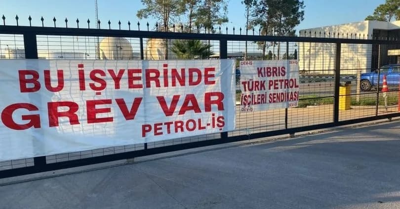 Kıbrıs Türk Petrolleri’ndeki uyarı grevi devam ediyor
