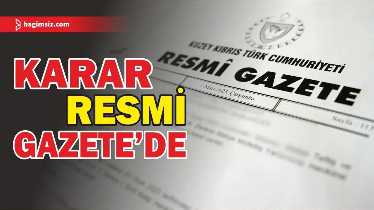 Sekiz yasa gücünde kararname Resmi Gazete’de yayımlandı
