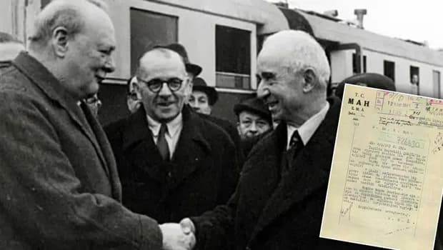 MİT, İnönü ile Churchill'in görüşmesine ilişkin tarihi belgeyi paylaştı