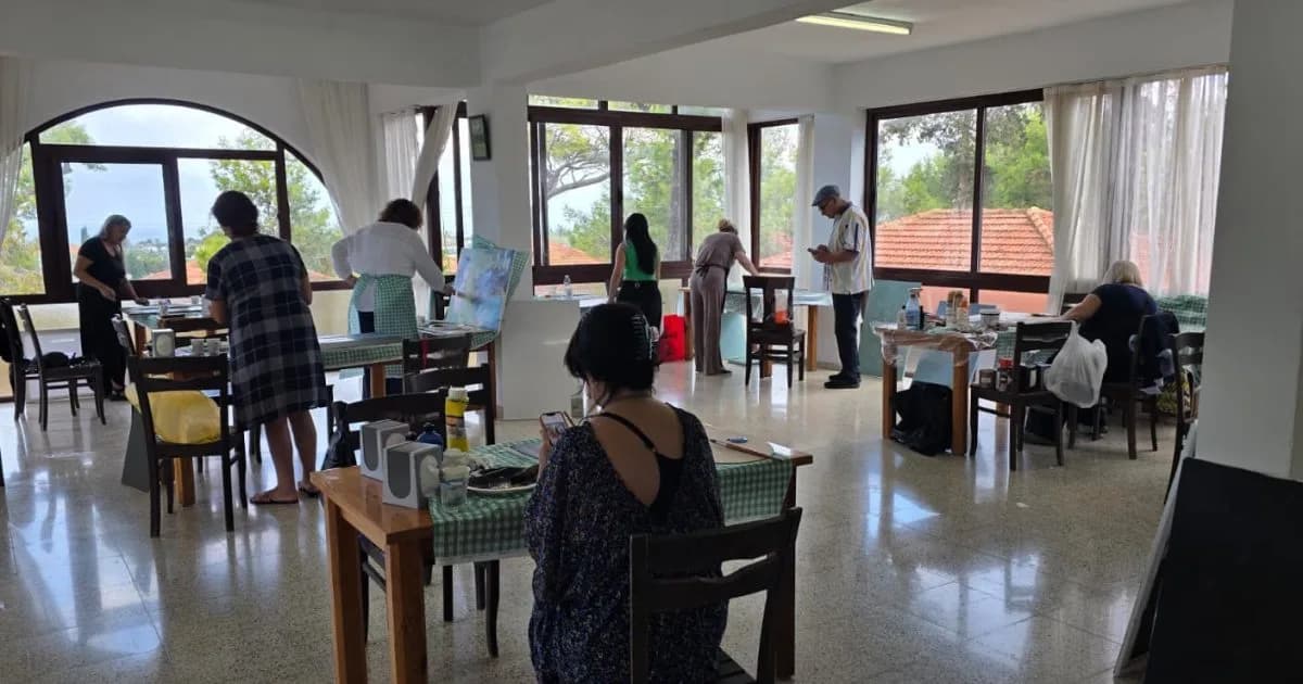 Sanatçılar, Karpaz’ın resimini çiziyor