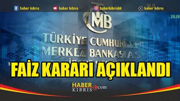 Türkiye Cumhuriyeti Merkez Bankası faizi yüzde 36'ya indirdi