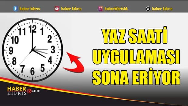 Yaz saati uygulaması 25 Ekim’de sona erecek...