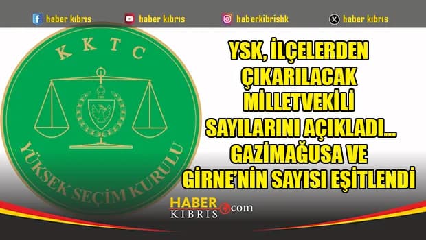 YSK, ilçelerden çıkarılacak milletvekili sayılarını açıkladı